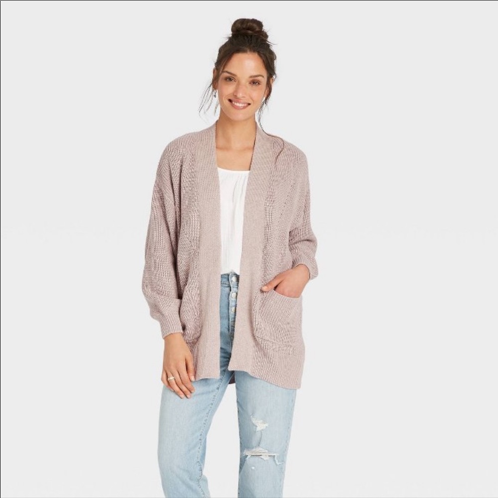 Burnt Orange Universal Thread Open Front Cardigan - image 2